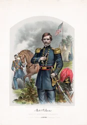 Nathaniel P. Banks, generaal-majoor van het Amerikaanse leger, gepubliceerd 1861